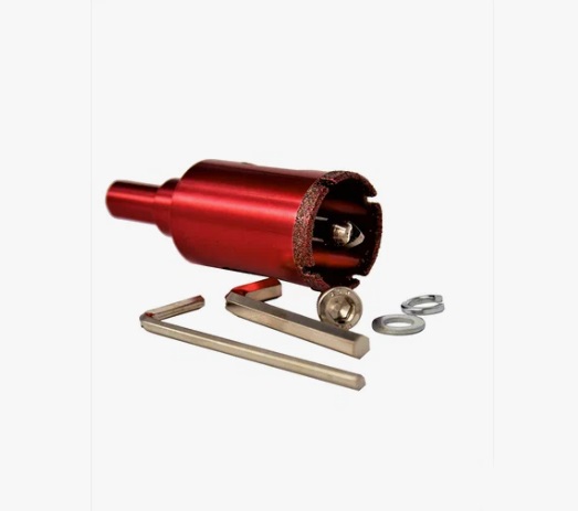 Коронка алмазная по керамограниту и мрамору "Hardcore" с направляющим сверлом 22 мм