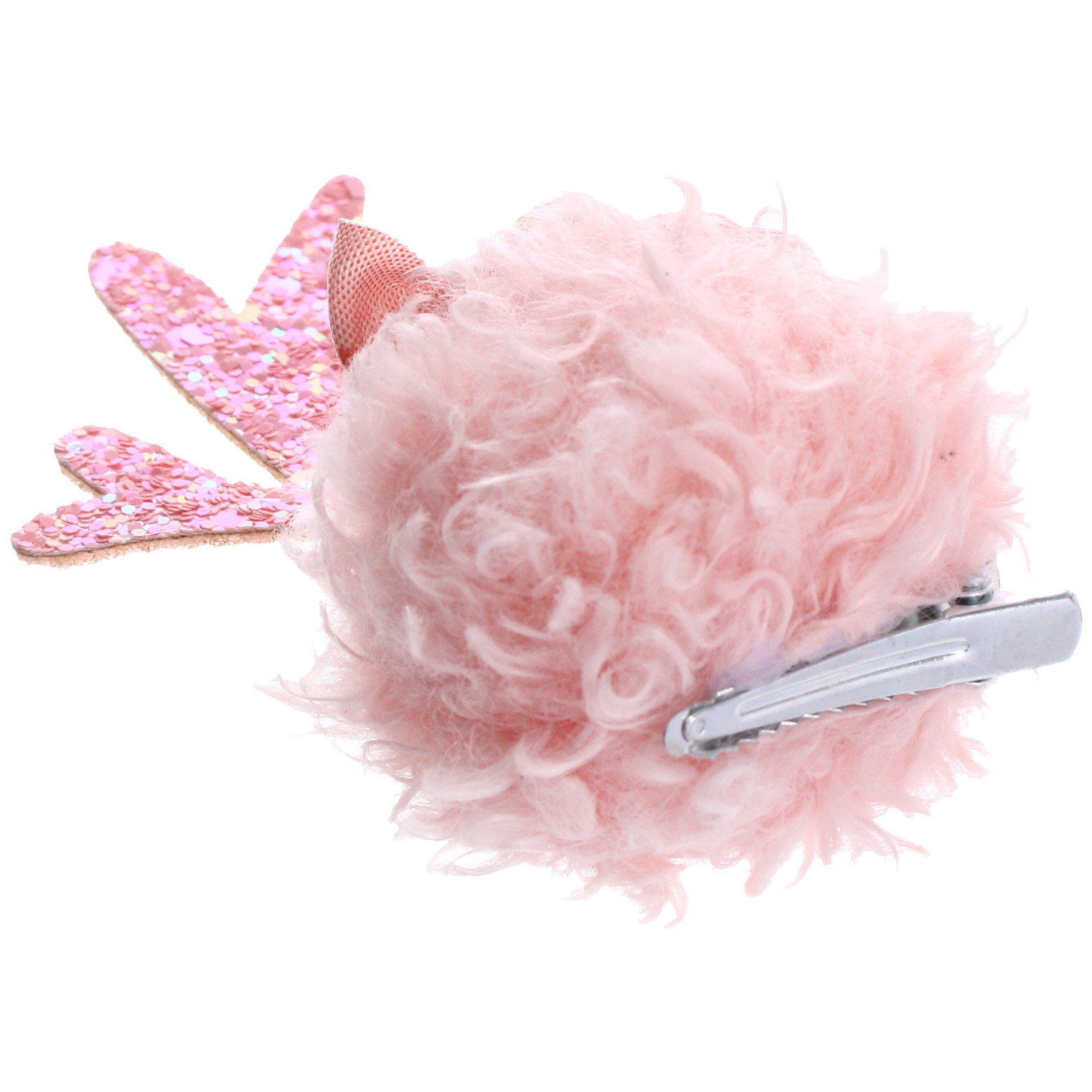 Зажим карнавальный для волос 2шт. "Бантик - Рожки олененка" 8 см, Розовый