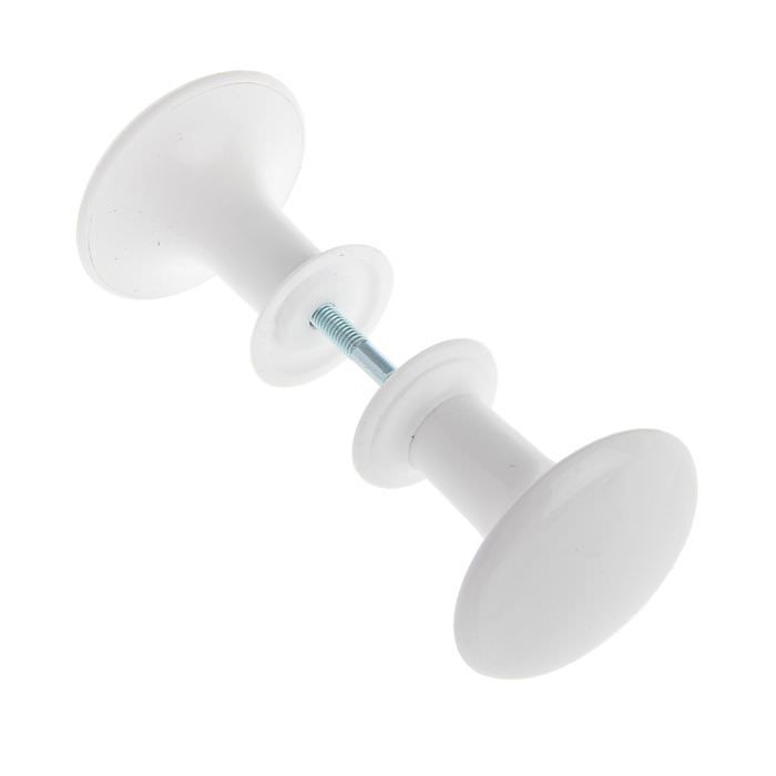 Кунгур РК1-7 пластик Бел. Ручка-кнопка (25,5!!!) 