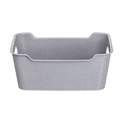 Корзинка универсальная 2.4 л Homver Mango 223300235/06, 230х160х90 мм, гранит серый