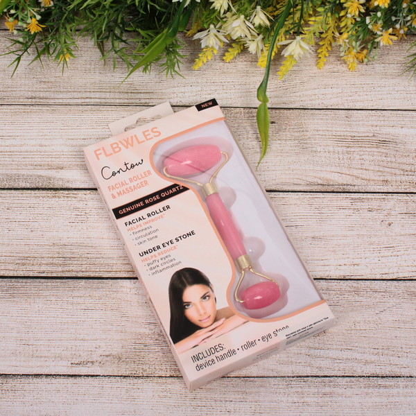 Массажер для лица и шеи декольте "Gua sha", цвет розовая вуаль