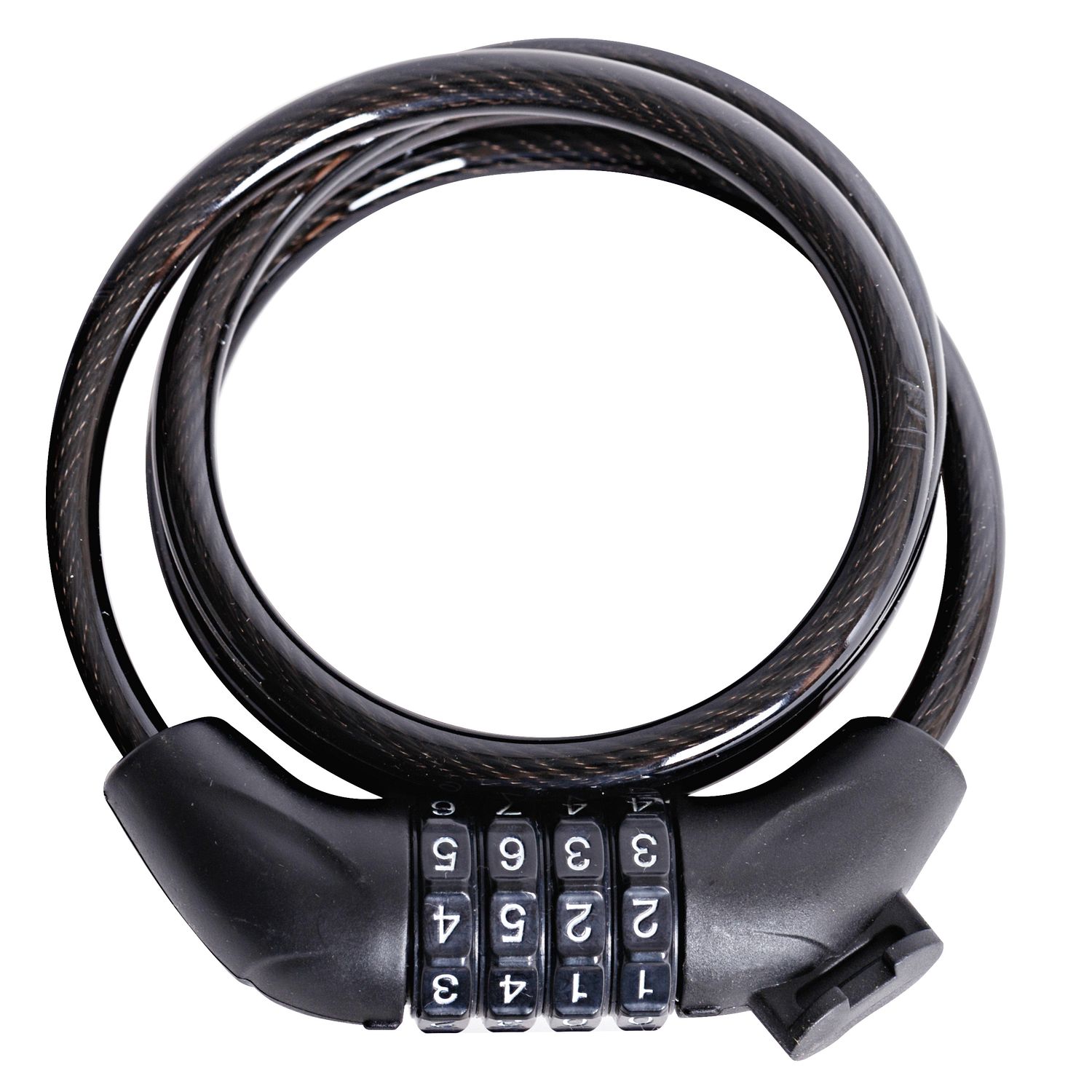 Замок-трос STG  102-705-В стальной, диам.8х120сm, кодовый