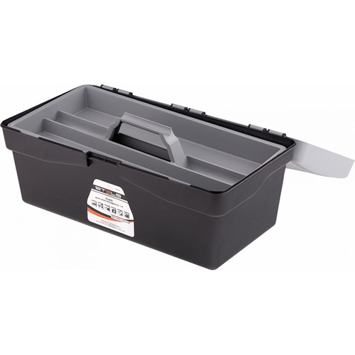 Ящик для инструмента 17", 420х220х180 мм, пластик Россия// Stels (1/6)