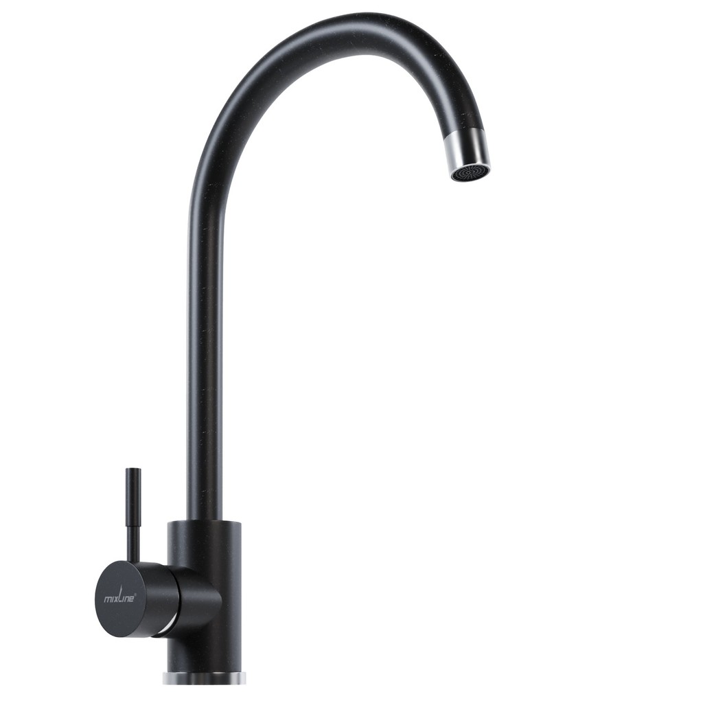 Смеситель для кухни 35к MIXLINE ML-GS15 (343) антрацит высок. излив
