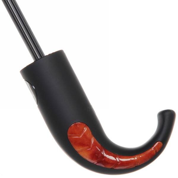 Зонт мужской полуавтомат "Ультрамарин - Томас", цвет черный, ручка крючок, d98см