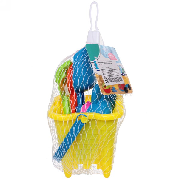 Набор для игры в песочнице "Летние каникулы", 19*11 см, 6 предметов, микс