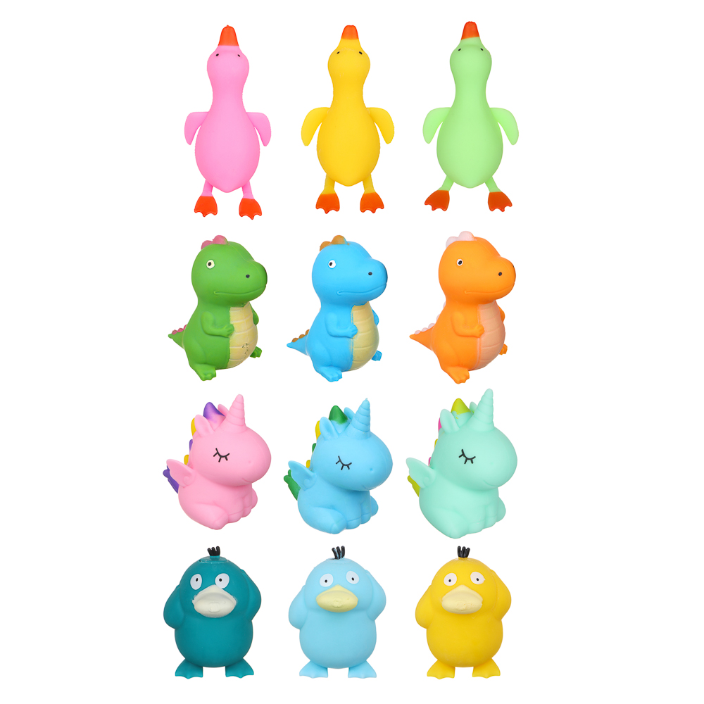 LASTIKS Игрушка-антистресс в виде животных, полимер, 7-11см, 3 дизайна
