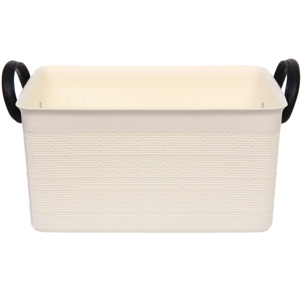 Корзина - органайзер для хранения "СТЭНТ", цвет белый, 35.5*23.5*20.5см