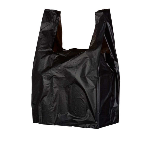 Пакет-майка п/э 45 +20 х75/15мкр  черн БП (500/1000)