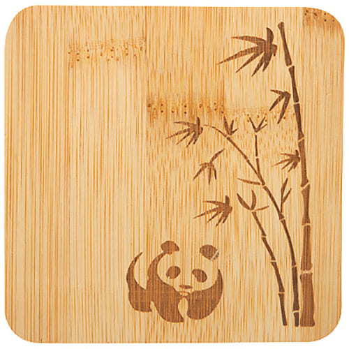 Набор из 3 подставок под горячее из бамбука Foresta i bambù, 10*10*0,8 см