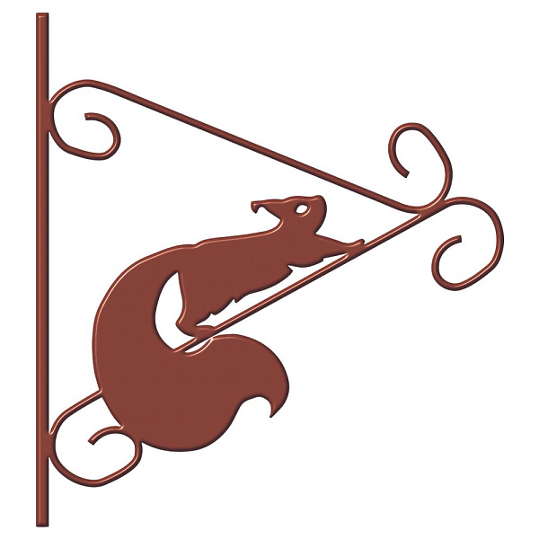 Кронштейн для кашпо "Белочка". Размер 28х25,5 см. NEW