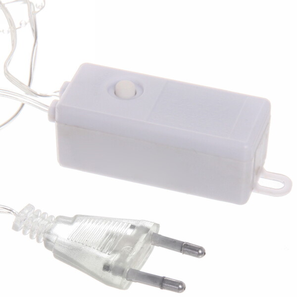 Гирлянда для дома НИТЬ "Льдинка" 5 м 50 ламп LED, 8 реж,IP-20, Голубой