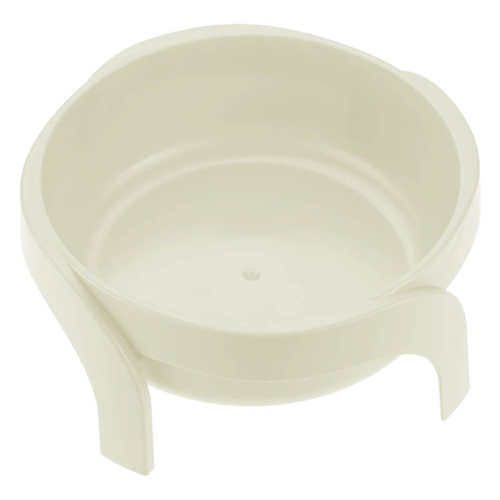 Миска для животных 0.75 л IDEA РИБОН М 1811, белый ротанг