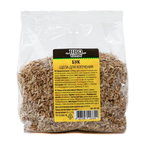 Щепа BBQ time, бук 0,5 л