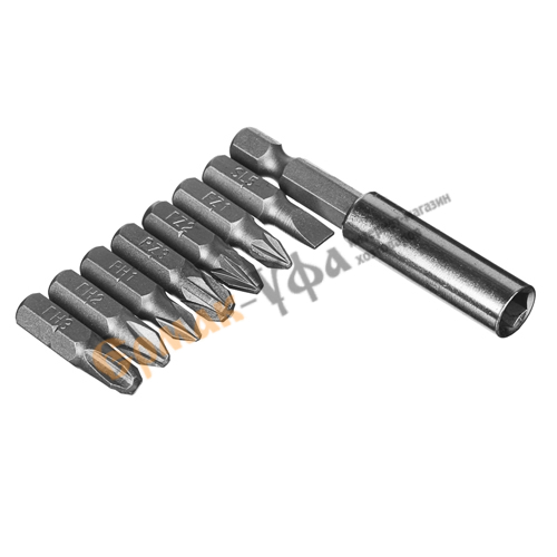 Набор бит 8шт с магнитным держателем ЕРМАК (1/120)