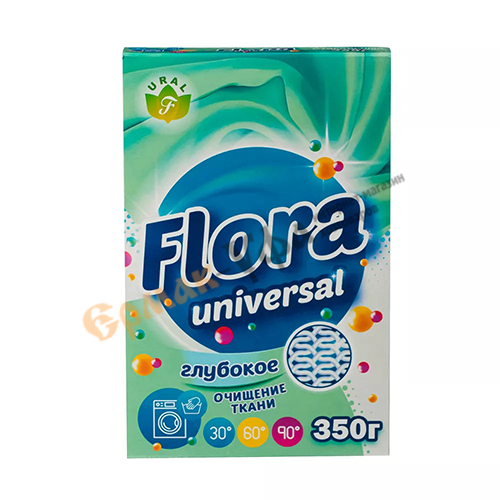 Порошок стиральный ФЛОРА универсальный 350гр (24/24)