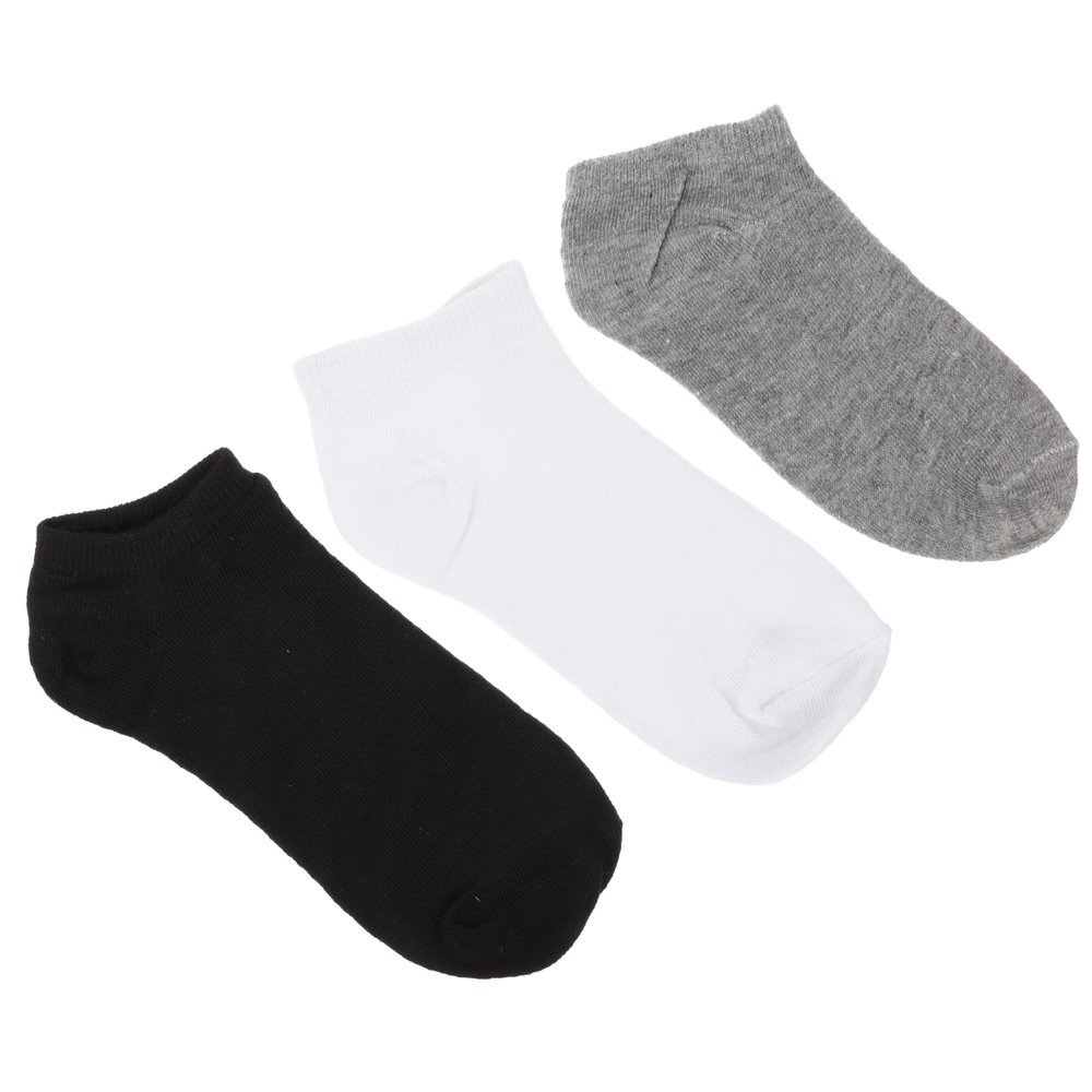 Носки женские 3 пары р. 36-39, полиэстер 43%, хлопок 21%, лайкра 18%, эластан 18%, разноцветные