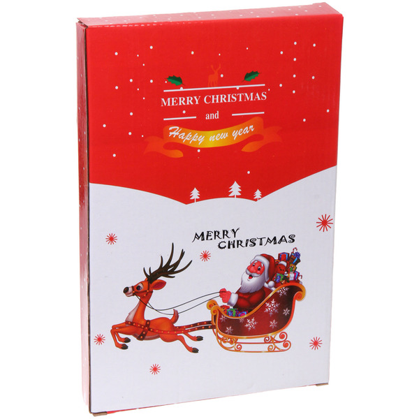 Фигура светодиодная "Дед Мороз в паровозе" 15*25 см (батарейки 3 ААА), 1 режим