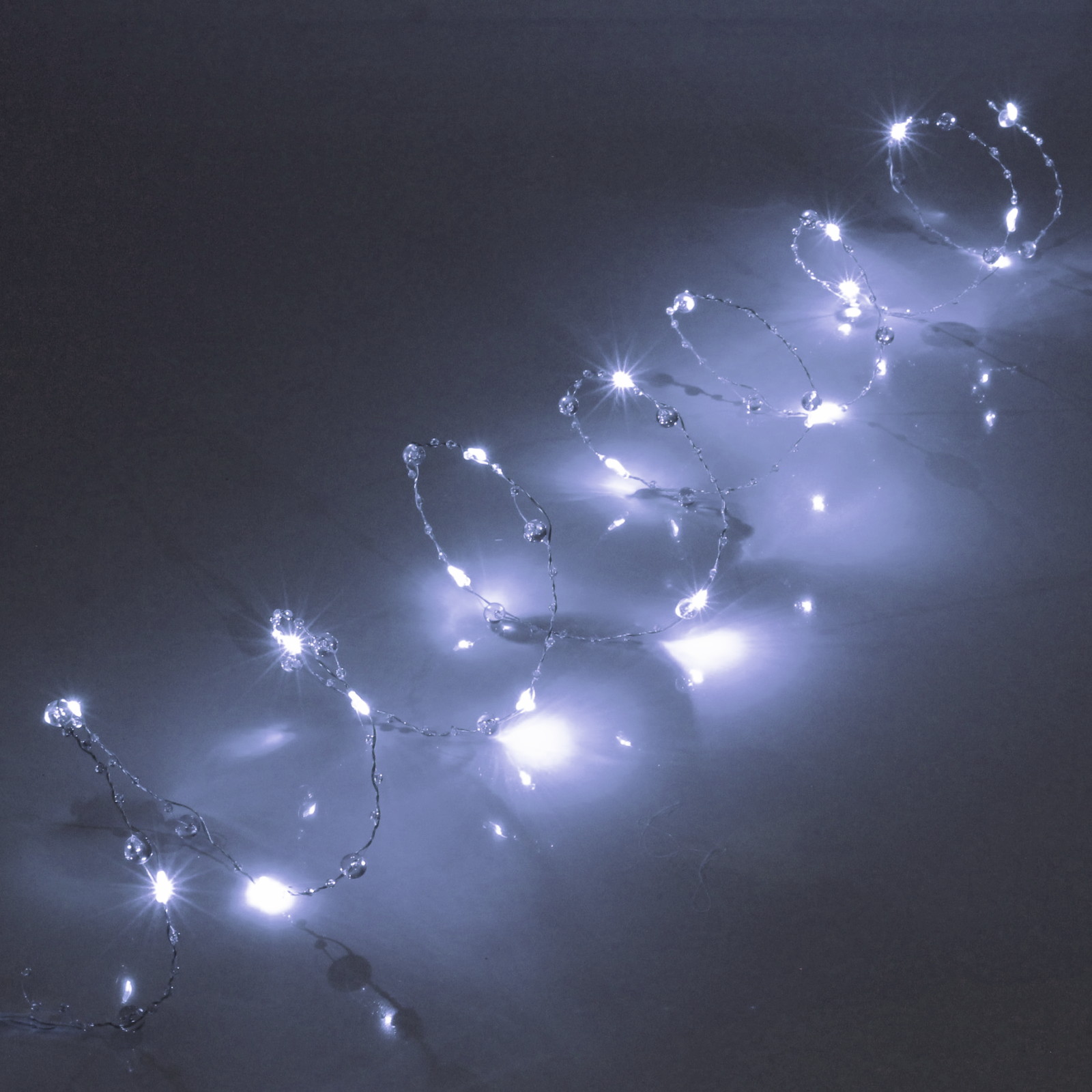 Гирлянда для дома "Льдинка" на батарейках 2,0 м 20 ламп LED, 3 реж, IP-20, Белый