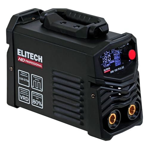 Сварочный аппарат импульс,110-275В,5.4кВт,10-180А, ELITECH HD WM 180 PULSE