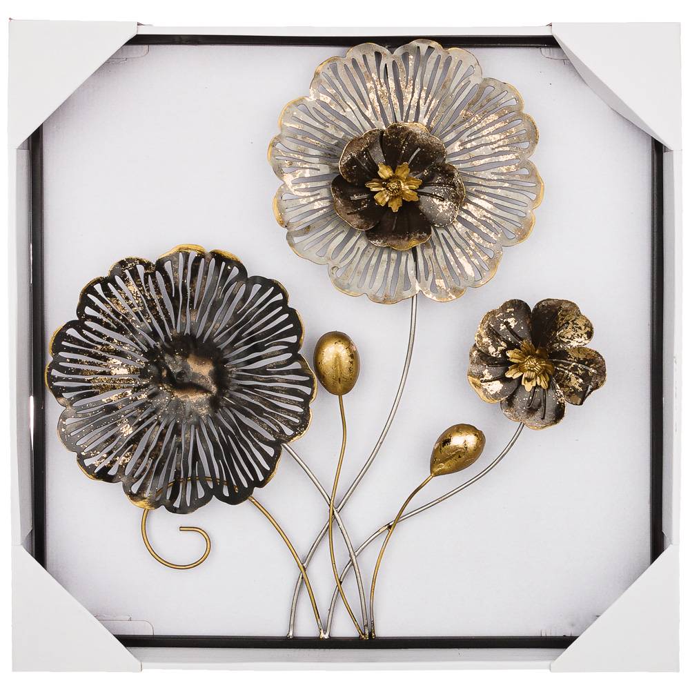 Панно настенное коллекция "ЦВЕТОЧНАЯ СИМФОНИЯ" 50,2*50,2*5,7 см