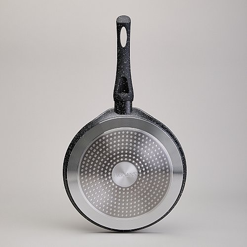 СКОВОРОДА БЛИННАЯ AGNESS С АНТИПРИГАРНЫМ ПОКРЫТИЕМ, BLACK MARBLE,  24Х2СМ, ИНДУКЦИОННОЕ ДНО