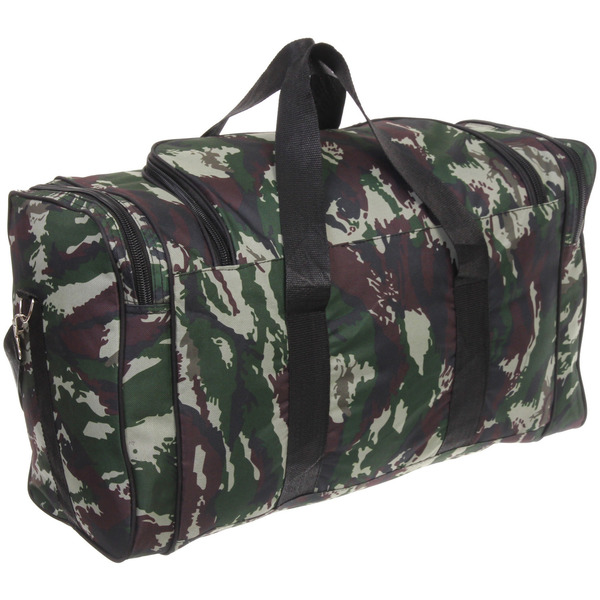 Сумка дорожно-спортивная "KANADA", цвет зеленый, хаки, 4 кармана, 27л, 60*34*25см (без лого)