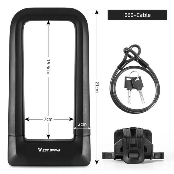 Замок велосипедный West biking, YP0705060