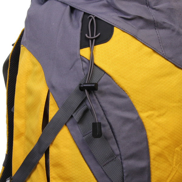 Рюкзак туристический 65л цвет желтый FR-4