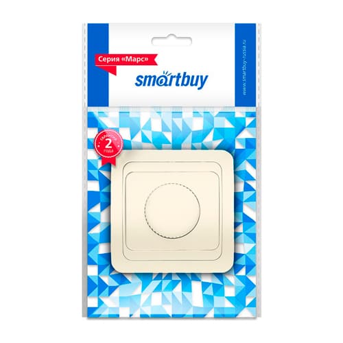 Светорегулятор (диммер) 550Вт 220В бежевый "Марс" (SBE-02i-2.5-D-0)