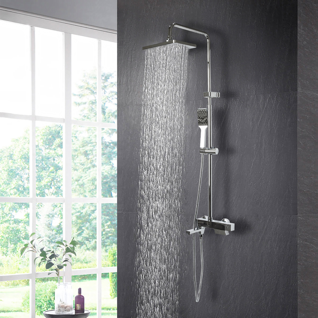 Душевая система 40к ML2414 излив лейка 1 позиция +лейка "Тропический душ" ХРОМ