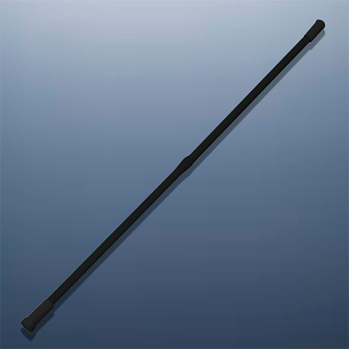 Карниз для ванной телескопический Delphinium 110-200 см, черный