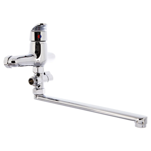 Смеситель для ванны картридж 35 мм длинный излив 30 см Ledeme L2116