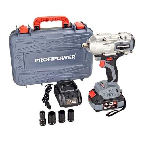 Гайковерт аккумуляторный ударный T-900N, ProfiPower E0186