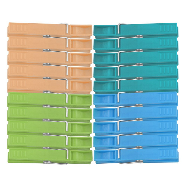 Прищепки для белья 20шт. Длина 7 см.