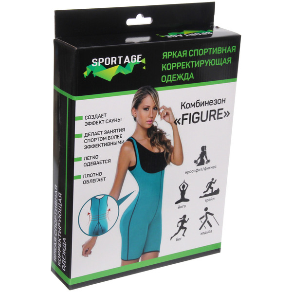 Комбинезон для похудения "Figure", размер XXL, Мятный