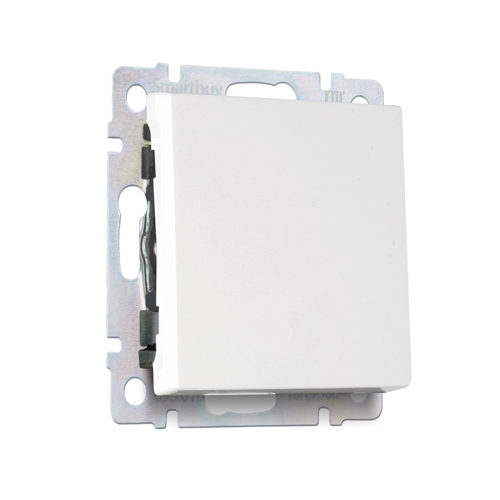 Выключатель проходной 1-клавишный 10А белый "Нептун" (SBE-05w-10-SW12-0)