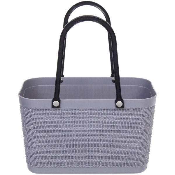 Корзинка хозяйственная "ФОЛЬК", цвет пудровый серый, 28*16*33см