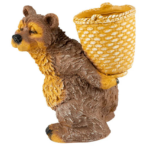 Фигурка садовая "Медведь с корзиной", 30 см