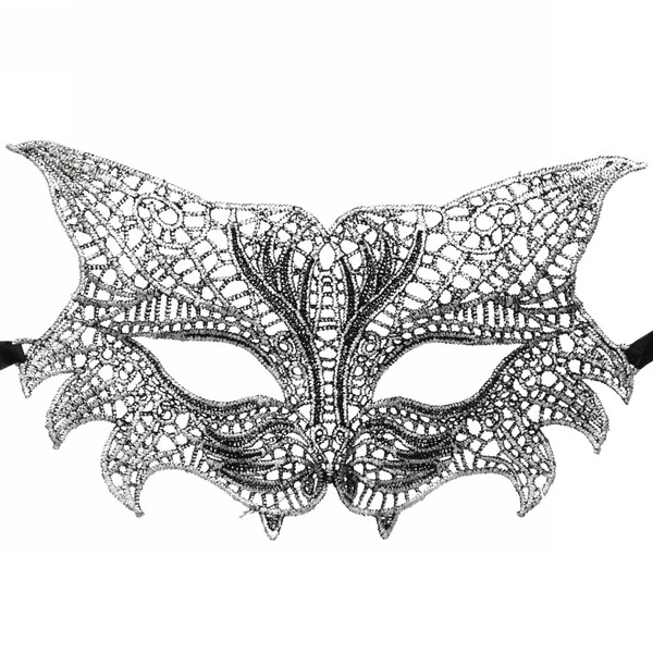 Маска кружево"Тигрица", микс цветов