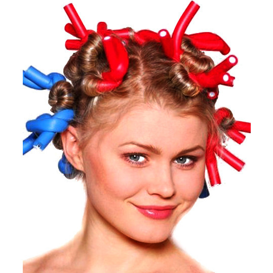 Бигуди бумеранги "Классические" 10шт, цвет микс, d-12мм, длина-24см 