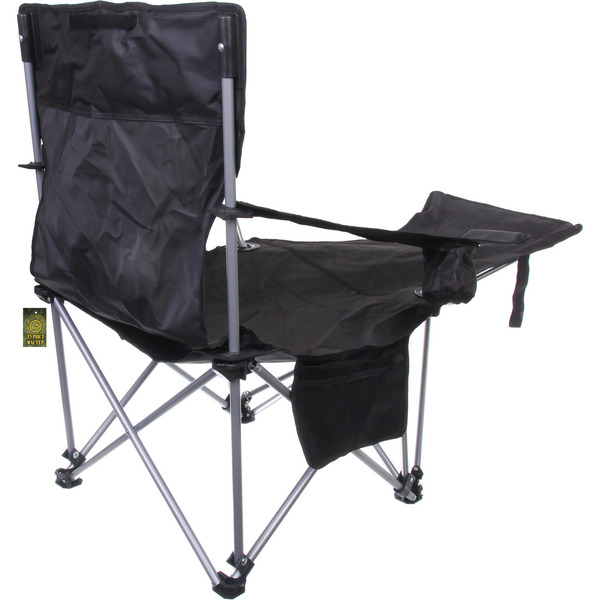 Кресло складное 2 в 1 до 100 кг DC-8077, 83*55/110*85 см, цвет: чёрный, Турист Мастер