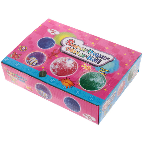 Мяч 6,5 см "Радужный цветочек" (попрыгун с водой и подсветкой) СТИКЕР НА ВЛОЖЕНИЕ