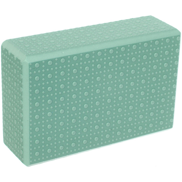 Блок для йоги "Релакс" 23*15*7,5 массажный EVA, мятный