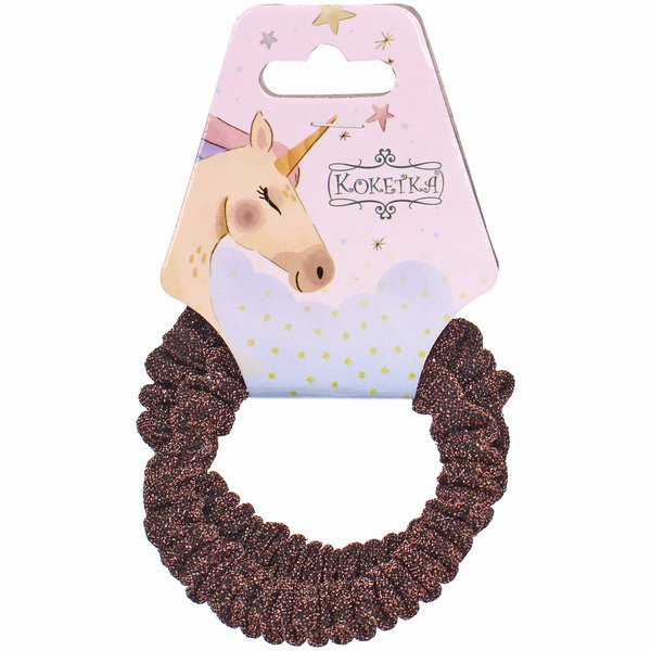 Резинки для волос 2шт "МАРУ", микс 5 цветов, d-5,5см (подвес Единорог)