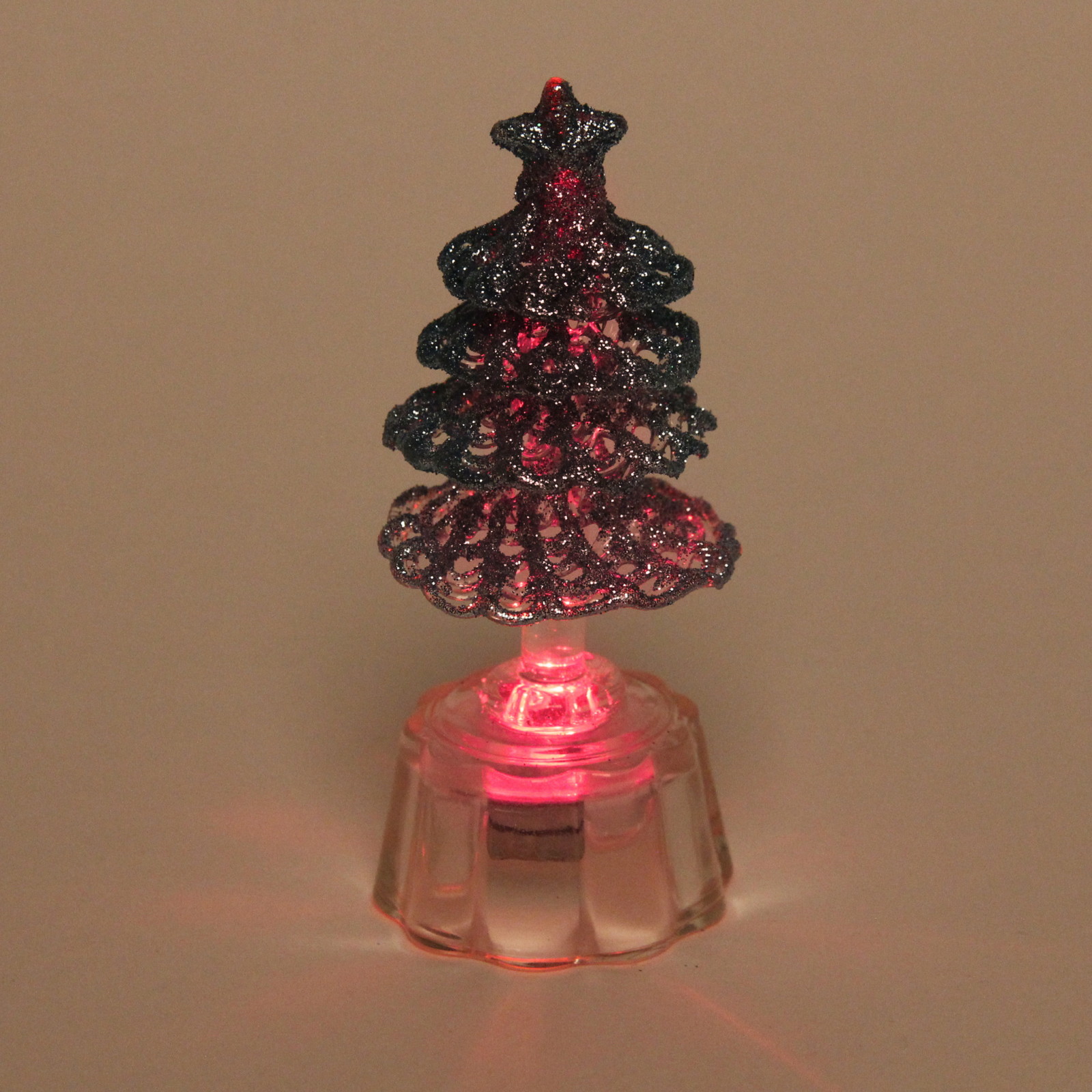 Сувенир с подсветкой "Лесная ёлочка" 7,5*2 см , голубой