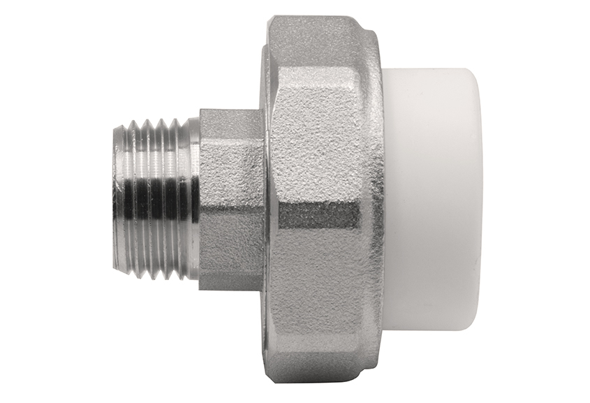 Муфта комб. разъемная, нар 25х1/2" EVER® plast БЕЛЫЙ (Россия)