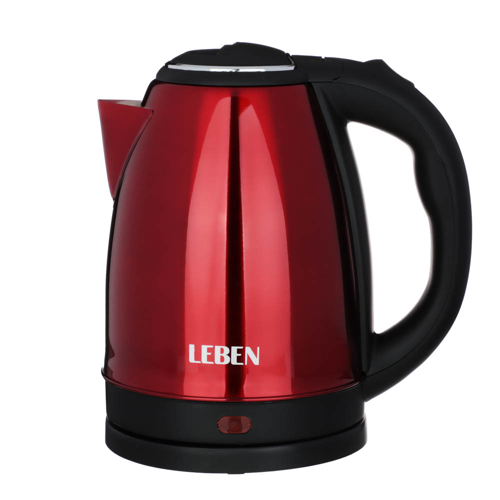 Чайник электрический LEBEN, 1,8л, 1500Вт, нерж. сталь, 4 цвета