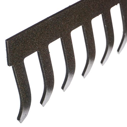 Грабли прямые 10 зубьев углеродистая сталь без черенка толщина металла 2,5 мм SPETSTEXNIK, 10/10