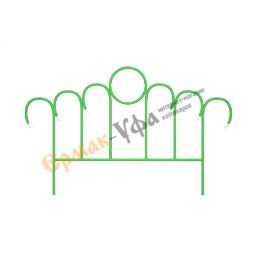 Заборчик садовый "Восход" комплект 5шт (высота 0,45м; ширина 0,73м; длина 3,65м; d 10мм)